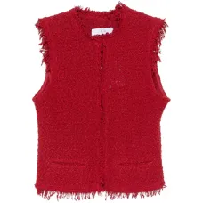 Жилет без рукавов с необработанными краями Жилет без рукавов с необработанными краями
