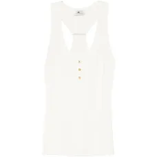 Трикотажный топ на пуговицах Трикотажный топ на пуговицах