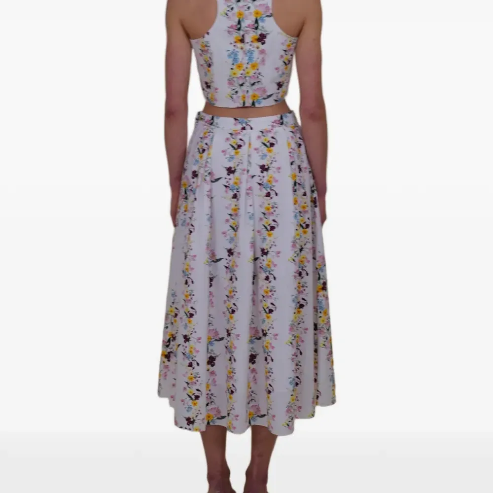 Топ Lina из поплина с цветочным принтом