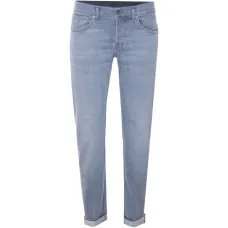 Джинсы с пятью карманами на пуговицах