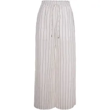 Брюки в полоску на завязке Брюки в полоску на завязке