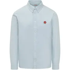 Рубашка с цветочным принтом на пуговицах