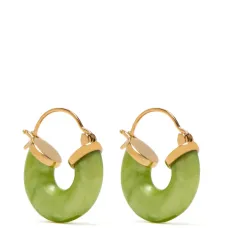 Серьги-кольца Petit Swell зеленый оазис