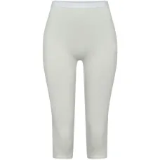 Джерси-капри с логотипом и жемчужинами