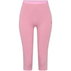 Капри из джерси с логотипом и жемчужинами