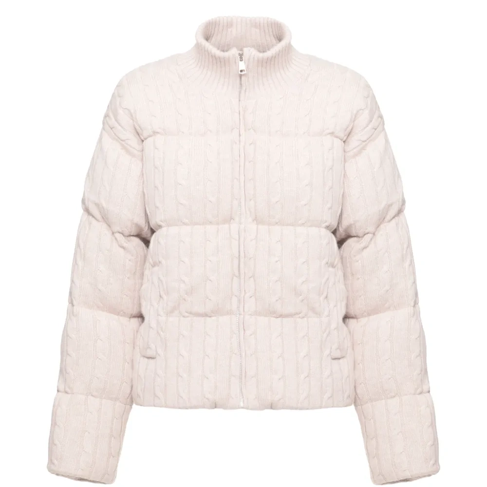 Стёганая шерстяная куртка