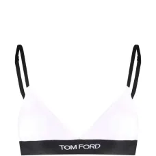 Бюстгальтер-треугольник с логотипом на резинке Бюстгальтер-треугольник с логотипом на резинке