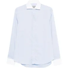 Рубашка с контрастной вставкой