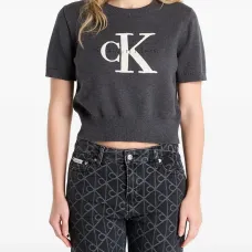 Графический свитер с короткими рукавами Графический свитер с короткими рукавами