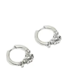 Серьги-кольца с лошадьми