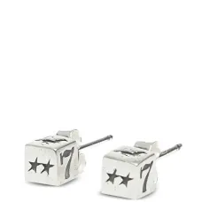 Серьги-гвоздики в виде игральных костей