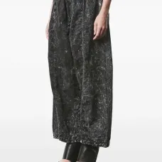 Брюки с мраморным принтом