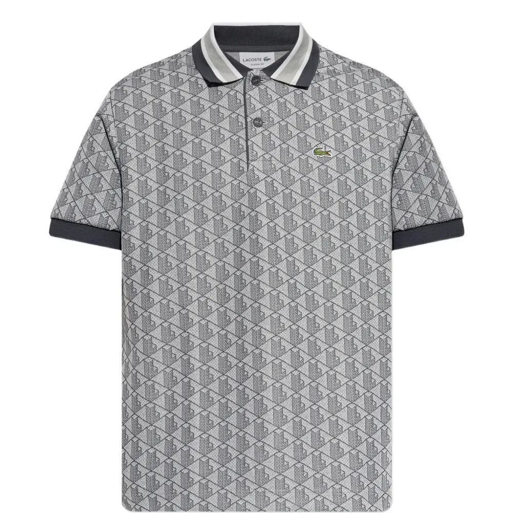 Поло с геометрическим принтом