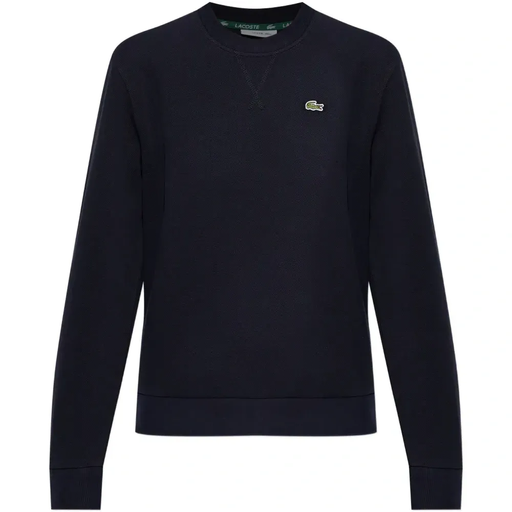 Свитшот с логотипом и круглым вырезом