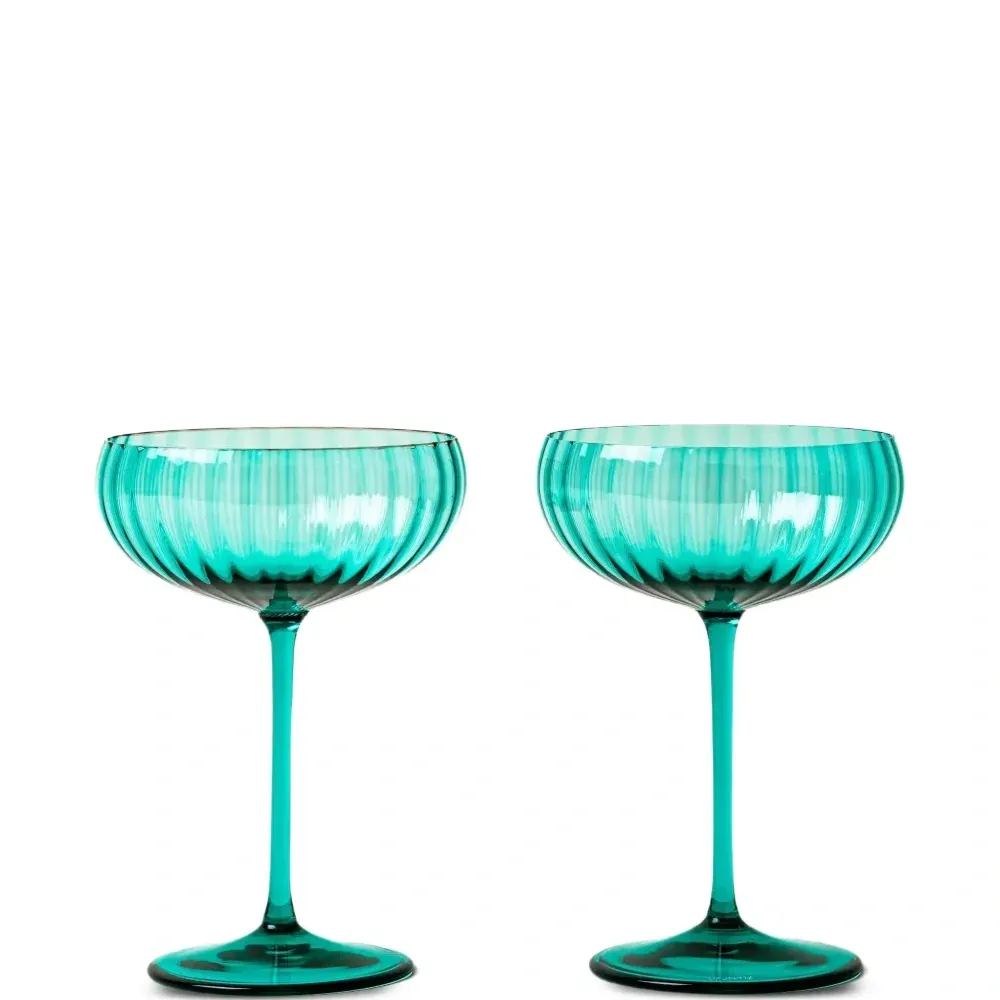 Бокал для шампанского с рифлеными деталями