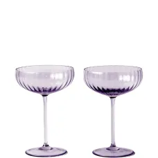 Бокал для шампанского с ребристым декором