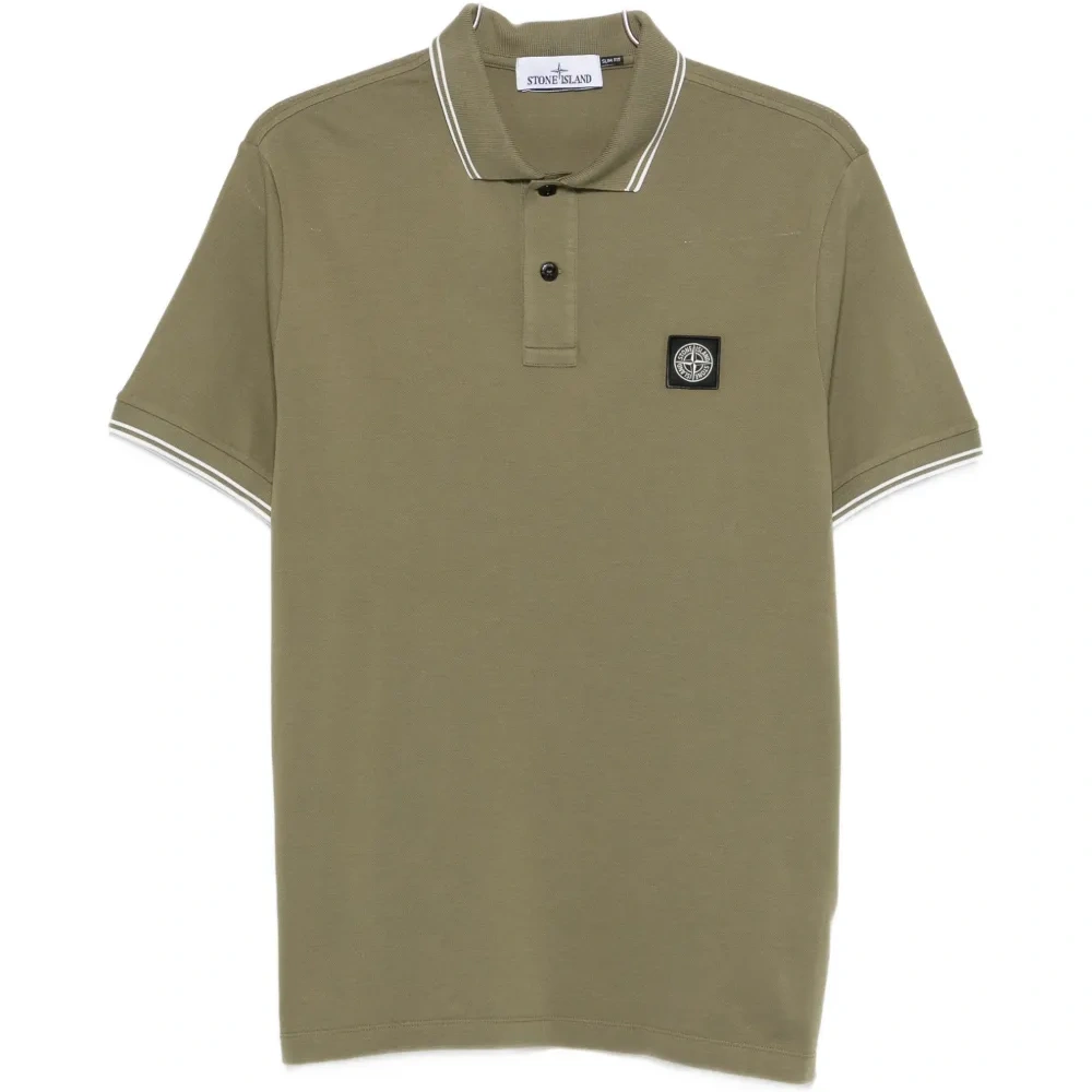 Поло с полосатыми вставками Поло с полосатыми вставками