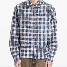 Рубашка из фланели в клетку