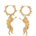 Серьги с подвесками в виде ангела с шипами