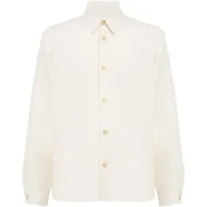 Рубашка-овершот с застежкой на пуговицы и накладными карманами