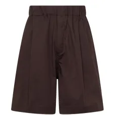 Бермуды с эластичным поясом и накладными карманами