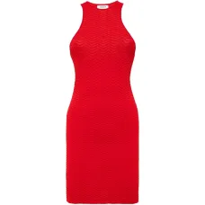 Платье без рукавов из трикотажа