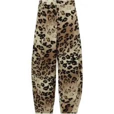 Брюки с леопардовым принтом