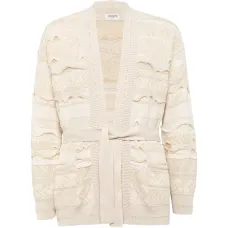 Кардиган с поясом и узором