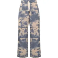 Брюки с эластичным поясом и эффектом тай-дай Брюки с эластичным поясом и эффектом тай-дай