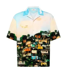 Рубашка с короткими рукавами и графическим принтом