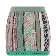 Вязаная мини-юбка с узором Вязаная мини-юбка с узором