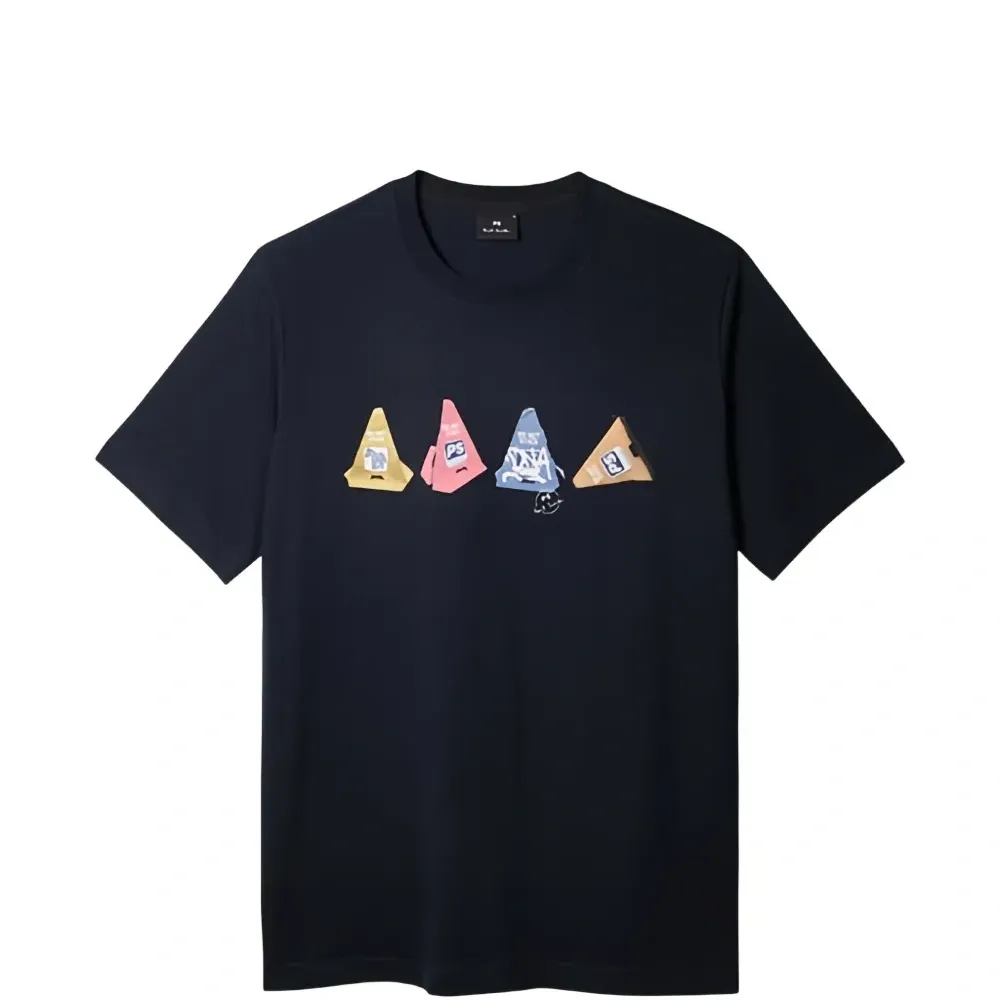 Футболка с принтом "Конусы"