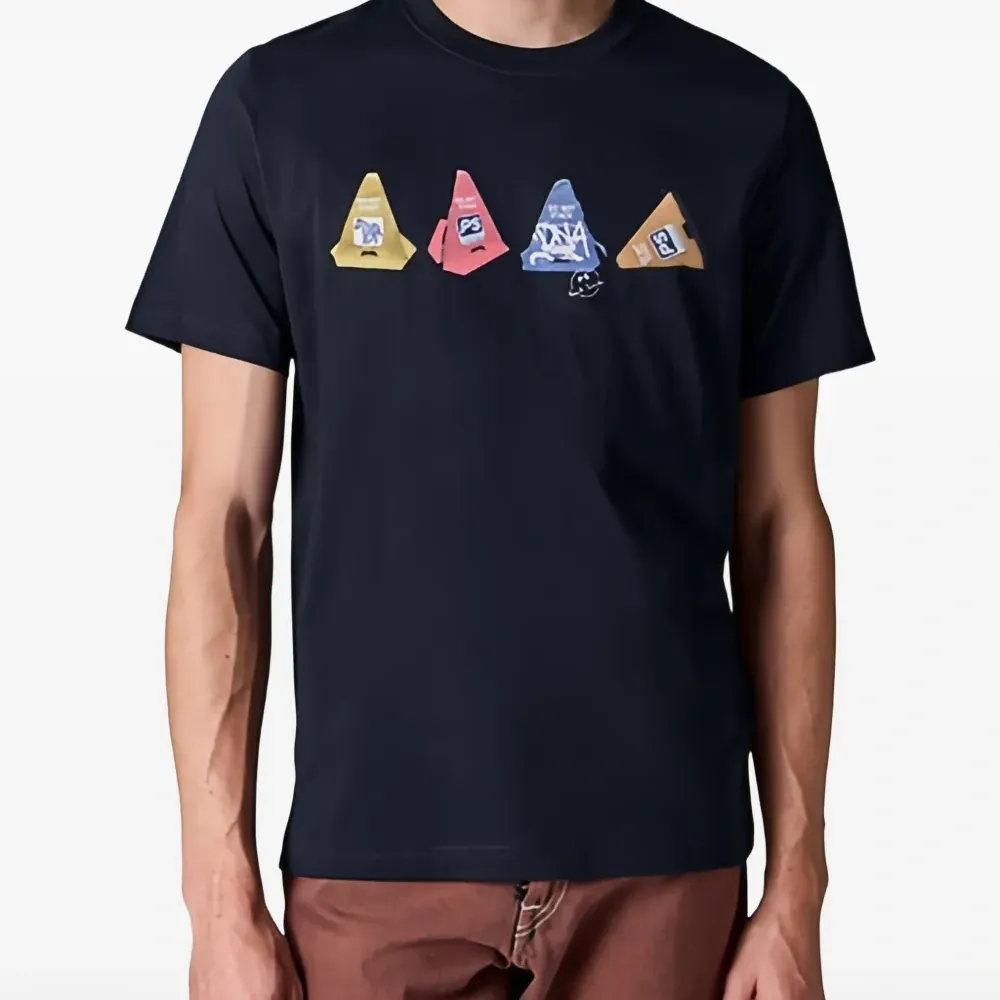 Футболка с принтом "Конусы"