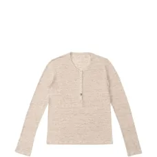 Футболка Coralie с длинными рукавами и пуговицами