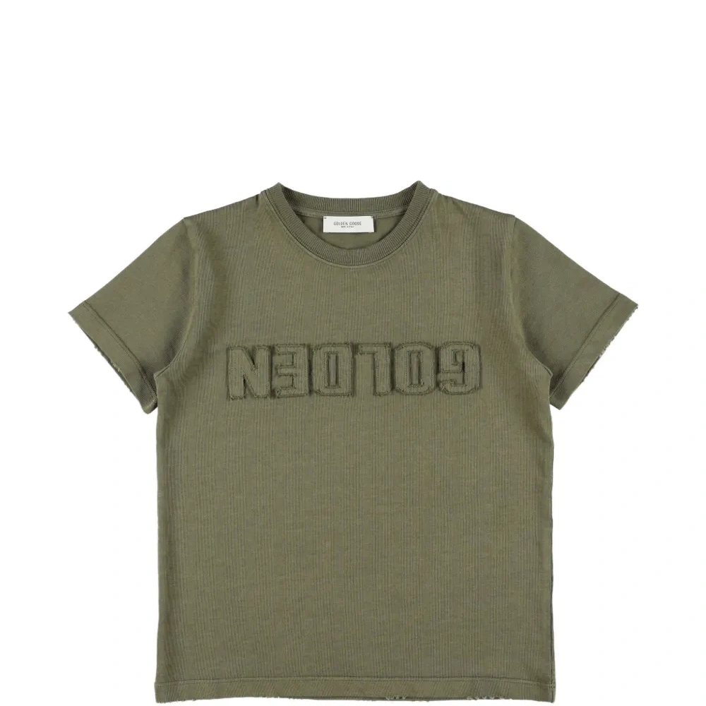 Футболка с тиснённым логотипом Футболка с тиснённым логотипом