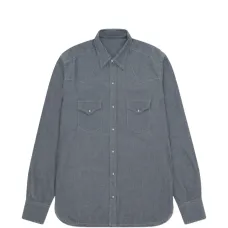 Рубашка из шамбре в техасском стиле Рубашка из шамбре в техасском стиле