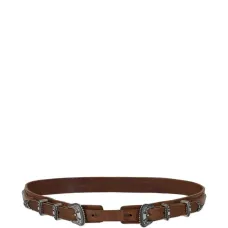 Кожаный ремень с двойной пряжкой Кожаный ремень с двойной пряжкой