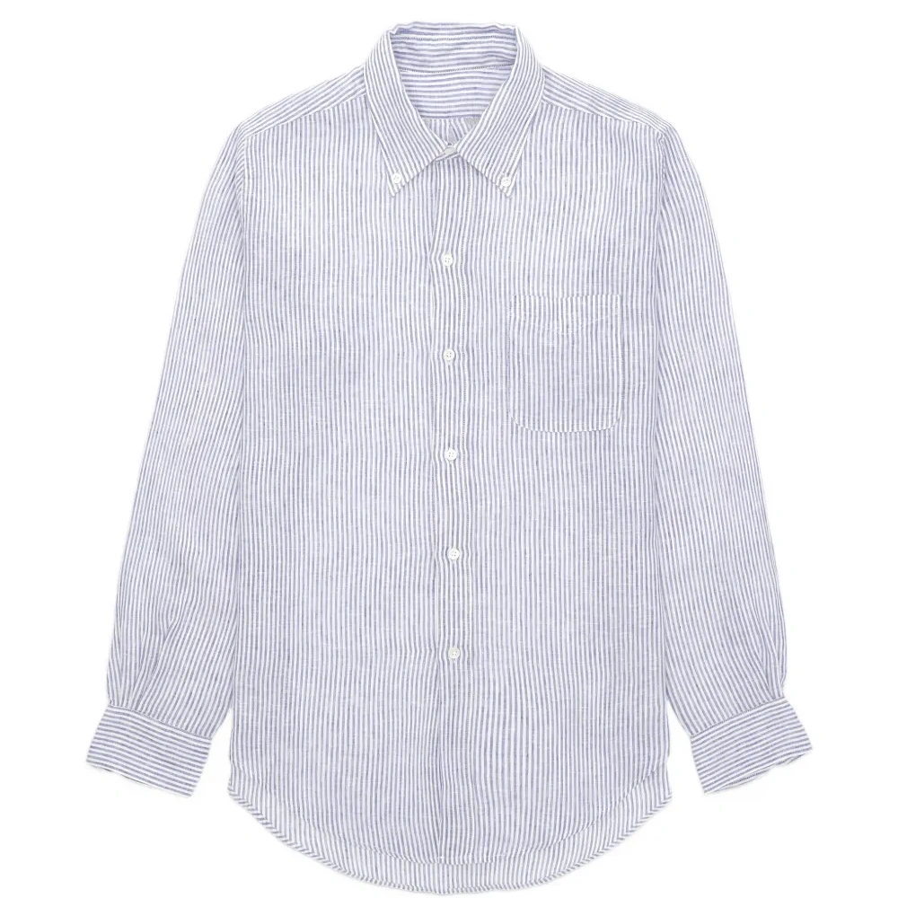 Рубашка King в полоску с нагрудным карманом