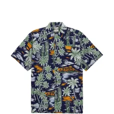 Тропическая рубашка с принтом и кокосовыми пуговицами от Tikisunset