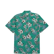 Рубашка с короткими рукавами и тропическим принтом Рубашка с короткими рукавами и тропическим принтом