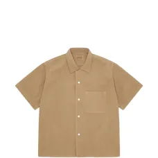 Боулинг-рубашка с накладными карманами и короткими рукавами