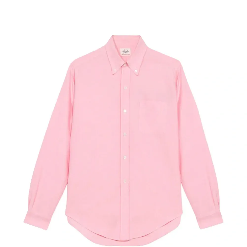 Классическая хлопковая рубашка на пуговицах