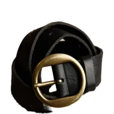 Ремень из телячьей кожи с пряжкой