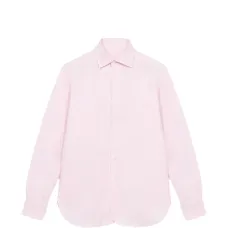 Рубашка из хлопка с острым воротником Рубашка из хлопка с острым воротником