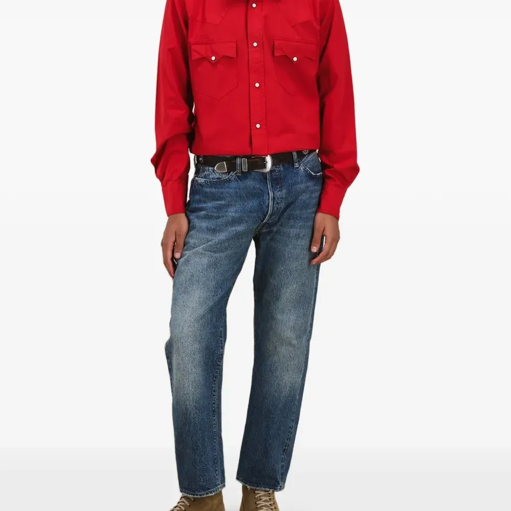 Рубашка с застежкой на нагрудных карманах