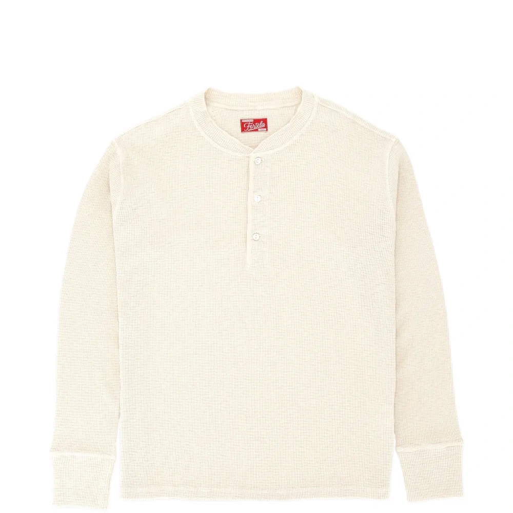 Футболка Henley в вафельную вязку Amish