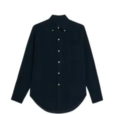 Рубашка из вельвета на пуговицах
