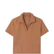 Свитшот с глубоким V-образным вырезом и короткими рукавами Свитшот с глубоким V-образным вырезом и короткими рукавами