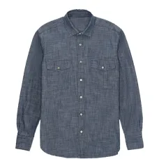 Рубашка с накладными карманами из овечьей шерсти Рубашка с накладными карманами из овечьей шерсти