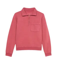 Поло на молнии с карманом и воротником поло Поло на молнии с карманом и воротником поло